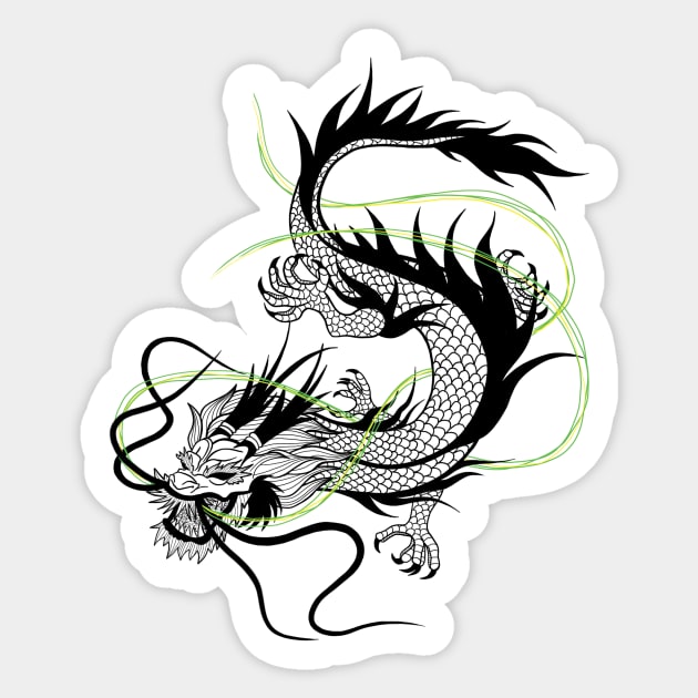 Lucky Dragon Sticker by nannasaidno